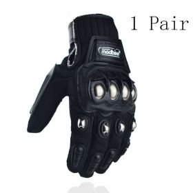 Hot Style Off-Road Motorcycle Riding Gloves Alloy Protective (Option: black-XXL)