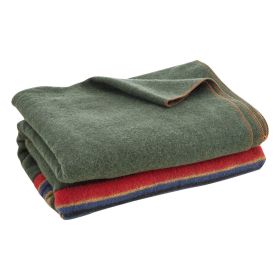 Wool Camping Blanket, Large Warm Stadium Blanket, Waterproof & Windproof, Flame Retardant, Great for Outdoors, Picnics, Hiking, Sports Events, Tr (Material: Wool Blend, Color: Multi-color)